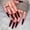 Glue Models, variant on Long Ballet Frosted Fake Nails Not Hurting Hands Not Easy to Break for Women and Girl Nail Salon  Glue Models JP2189