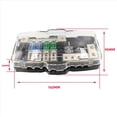 thumbnail image 2 of 2X Bloque de DistribucióN de EnergíA, Bloque de DistribucióN EnergíA con Fusibles Bloque Fusibles MIDI de 4 VíAs para Audio AutomóVil para Amplificador EstéReo UTV AutomáTico, 2 of 8