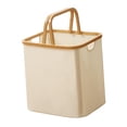 thumbnail image 4 of Cesta de almacenamiento plegable, caja de almacenamiento, organizador resistente y multifunción, cesto de ropa plegable de moda para dormitorio Beige, 4 of 8