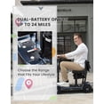 thumbnail image 4 of Ecomobi 15 Miles 4 Wheels Mobility Scooter for Adults&Seniors, 350W Electric Powered Wheelchair Device with Extended Battery, Dual Baskets, Rotating Seat, Compact Duty Mobile for Elderly, 4 of 8