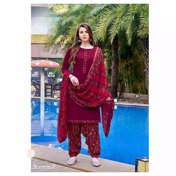 Custom Made Indian Bollywood Wedding Salwar Kameez Ethnic wear Anarkali Suit Patiala Dresses