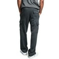thumbnail image 5 of Cargo Sweatpants for Men Open Bottom Baggy Sweatpants Cozy Straight Leg Sweat Pants with Pockets Hiking Casual Athletic Pants Dark Gray XL, 5 of 8