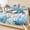 Light Blue, variant on Twin Sze Fitted Sheet Set - Crab 2 Piece Bedding Sets 16" Deep Pocket Fitted Sheet with 1 Pillowcase, Blue Coastal Starfish Ocean Coral Nautical Brushed Microfiber Hotel Luxury Bed Sheets