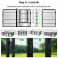 thumbnail image 5 of Jhsomdr Decorative Garden Metal Fence 92ft(L)×32in(H) 40 Panels Wire Rustproof Animal Barrier Border Heavy Duty Iron Landscape Edging Privacy Fencing Patio Flower Bed for Yard Outdoor Fences, 5 of 7