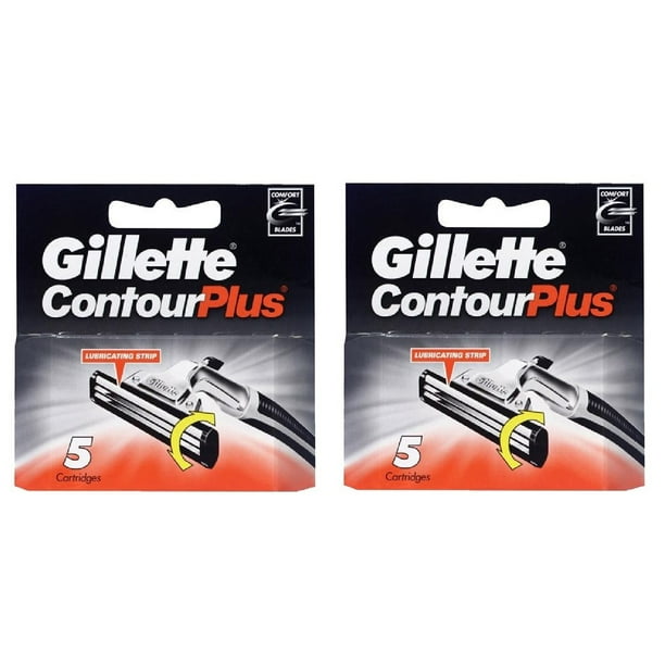 Gillette Cartouches de Recharge Contour Plus (Identique à Atra Plus), 10 Chiffres