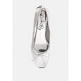 thumbnail image 4 of Laga Metallic Low Block Heel Ballerinas, 4 of 10
