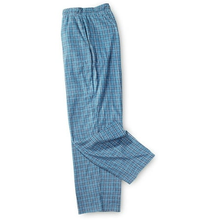 Big Men's Plaid Fleece Lounge Pants, Size 2XL