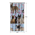 thumbnail image 5 of French Bulldogs Shower Curtain 36"x72" ,Bathroom Decorative Shower Curtains Set with 12 Hooks,Modern Waterproof Washable Shower Curtain, 5 of 6