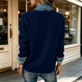 thumbnail image 5 of WHEANG Cardigan Sweaters for Women Collar Knit Cardigan Button Down Casual Open Front Sweater Long Sleeve Lightweight Womens Tops Blue S, 5 of 6