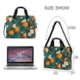 thumbnail image 3 of FORMRS 16" Laptop Bag Carrying Sleeve Case with Handle Travel Shoulder Briefcase, Orange Leaves, 3 of 8