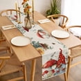 thumbnail image 3 of Table Runner 72 Inches Long for Kitchen Dining, Red Mushroom Gnomes Dresser Scarf Farmhouse, Dining Table Decorations for Wedding/Parties, Eucalyptus Leaves Watercolor Rustic 13 x 72 In, 3 of 8