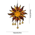 thumbnail image 3 of MMJ Sunflower Acrylic Suncatcher Hanging Pendant for Window Garden Wall Home Decor Gift 5.9x5.9in, 3 of 6