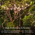 thumbnail image 6 of Brightech Ambience Pro LED Outdoor String Lights 26 ft, Waterproof Shatteproof 1W Globe Bulbs for Porch, Patio, Deck, 2700K Warm White, 6 of 7