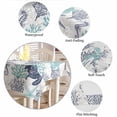 thumbnail image 6 of Teal Blue Coastal Tablecloth Rectangle Table Cloth 60x102 , Waterproof Tablecloth Outdoor Table Cloth, Sea Turtle Nautical Coral Summer Beach Washable Table Cover for Kitchen Dining Party, 6 of 8