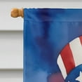 thumbnail image 3 of American Eskimo Patriotic American House Flag 28 in x 40 in, 3 of 7