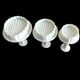 thumbnail image 5 of Suministros de cocina, moldes para pasteles, utensilios de cocina, juego de 3 moldes de plástico para fondant, cortadores de galletas y estampadores., 5 of 9