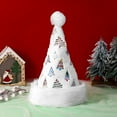 thumbnail image 6 of Christmas Santa Hat Glitter Santa Hat Cute Plush Hat for Christmas and Holiday Party Props, 6 of 8