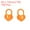 Orange, variant on Crochet Stitch Markers, 100 Pack Plastic Knitting Markers Heart Locking Stitch Marker for Sewing, Orange
