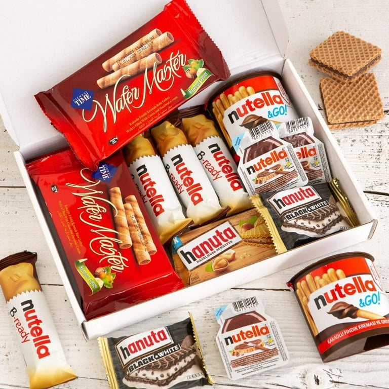 Hanuta Wafers and BOX Snack Roll Size for Kids BReady DU20Biscuits Adults Pack Cream Snacks Full Nutella 10 Perfect Chocolate NUTELLA