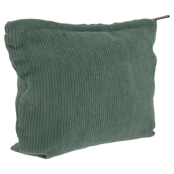 FOMIYES Multifunctional Green Corduroy Cosmetic Bag for Makeup, Jewelry, Phone Storage and Travel Organizer