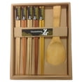 thumbnail image 3 of 5 Pairs Japanese Chopsticks + Rice Paddle in a nice box Gift Set EHD, 3 of 3