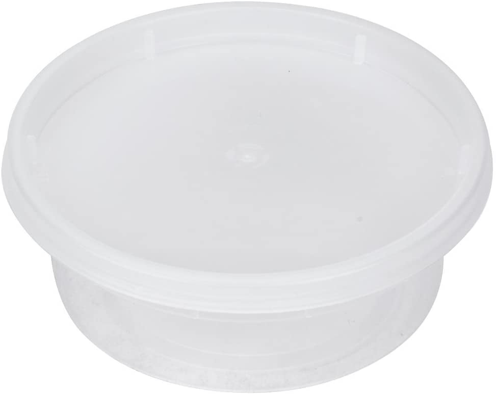 Disposable Clear Plastic Chutney Cup Food Container Storage Box With Lid 50/100 