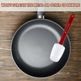thumbnail image 5 of Set of 3 High Temp Silicone Spatulas Heat Resistant Rubber Heavy Duty Silicone Scraper Spatula with Handle, 5 of 7