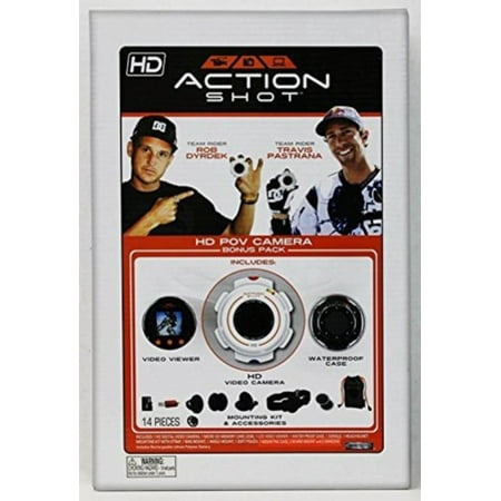 Action Shot HD POV Camera Bonus Pack (Includes HD Video Camera, Viewer, Case, Memory Card, and Moun (Best Dslr For Action Shots)