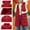 Red, variant on Dxzfnsa Winter Womens Long Vests Fashion Solid Color Puffer Vests for Women Loose Warm Sleeveless Hooded Coats with Pockets
