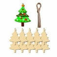 thumbnail image 4 of Colgantes De Navidad Adorno No Tóxico Decoración Colgante De Madera Para El Aula Fiesta Temática De La Escuela Cumpleaños Año Nuevo Árboles De Navidad Eigraketly HA013325-00, 4 of 7