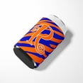 thumbnail image 3 of Letter R Initial  Tiger Stripe Blue and Orange Can or Bottle Hugger, 3 of 5