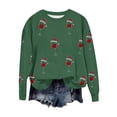 thumbnail image 2 of Ayfxijin Pullover Sweaters for Women,Women's Printed Loose Long Sleeve Blouse Round Neck Hoodless Sweatshirts Top, 2 of 5