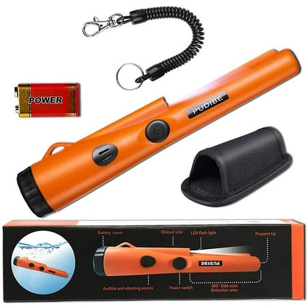 Metal Detector Pinpointer - Orange Color Include A 9v Battery(three ...