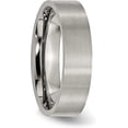 thumbnail image 5 of Chisel Titanium Brushed 6.2mm Flat Band - Ring Size 6.5, 5 of 8