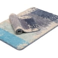 thumbnail image 1 of Juego de 2 alfombras de baño absorbentes, lavables a máquina, antideslizantes, alfombras de baño de microfibra suave de lujo, coloridas alfombrillas de baño para baño, cocina y dormitorio, 15,7 ×, 1 of 6