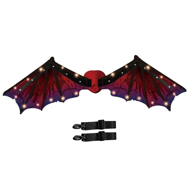 BELOVING Aile de Dinosaure avec Sons Accessoires de Cosplay pour Mascarade Carnaval Cadeaux de Fête Rouge