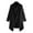 Black, variant on BAETEUY Men Cloak Coat with High Collar - Long Sleeve Street Style Windbreaker