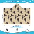 thumbnail image 2 of Cute Labrador Hooded Bath Towel，60"x35" for Ages 3 To 12 Kids, Quick Dry Lightweight Soft Microfiber Hood Beach Towel Cover Up for Kids, 2 of 7