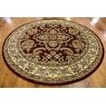 thumbnail image 2 of Unique Loom Voyage Collection Traditional Oriental Classic Intricate Design Area Rug, 8' 0 x 8' 0 Round, Red/Tan, 2 of 5