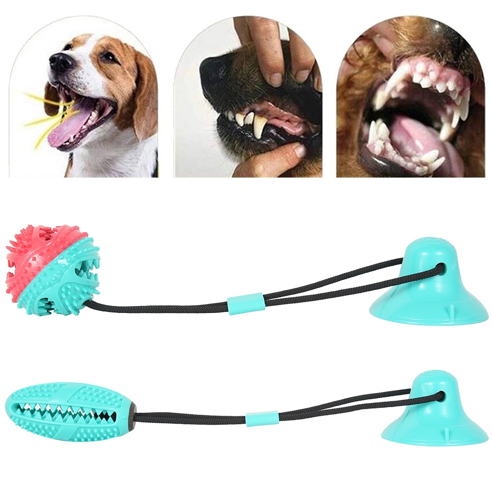 HOTBEST Dog Bite Sucker Multifunction Pet Molar Bite Toy Pet Molar Ball