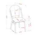 thumbnail image 5 of Portia Aluminum and PE Wicker Star-like Woven Pattern Patio Chairs, Set of 2, Gray, 5 of 9