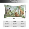 thumbnail image 2 of Salouo Watercolor African Animals Wildlife Pattern Pillow Cases,1PC Pillow Covers with Envelope Closure Decorative Pillow Case for Bed Couch,Pillows Not Included-16"x24", 2 of 6