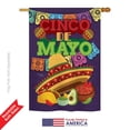thumbnail image 2 of Breeze Decor 15113 Southwest Cinco de Mayo 2-Sided Vertical Impression House Flag - 28 x 40 in., 2 of 4