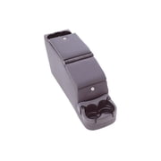Rampage by RealTruck Deluxe Locking Center Console for Jeep CJ | Black Denim | 31515 | Compatible with 1976 - 1983 Jeep CJ5