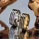 thumbnail image 3 of Anillo de gota de aceite de acero inoxidable de 8 mm de ancho para hombre, joyería de moda sencilla, 3 of 6