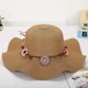 thumbnail image 1 of Sombrero de paja para mujer, sombrero de verano, 1 of 5