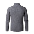 thumbnail image 3 of JTieacloth Mens Winter Cardigan Sweater Mens Autumn And Winter Fashion Casual Sweater Coat With Padded Sweater Knitted Cardigan Tops(Gray), 3 of 4