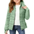 thumbnail image 2 of Jinhomg Girls Lightweight Puffer Jacket Thicken Winter Warm Quilted Down Coats Packable Fashion Coats Outerwear for Outdoor Activities, 2 of 7