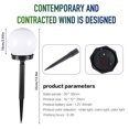 thumbnail image 3 of Muyoka Luces de camino solar Lámpara de bombilla LED para exteriores Control de luz de estaca solar Encendido / apagado automático Lámpara de paisaje Solar para patio trasero Jardín Camino Césped, 4 p Muyoka Hogar, 3 of 7