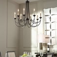 thumbnail image 2 of 6250-8-86-Quorum Lighting-Brooks - 8 Light Chandelier in style - 28.75 inches wide by 30 inches high-Oiled Bronze Finish    -Traditional Installation, 2 of 2